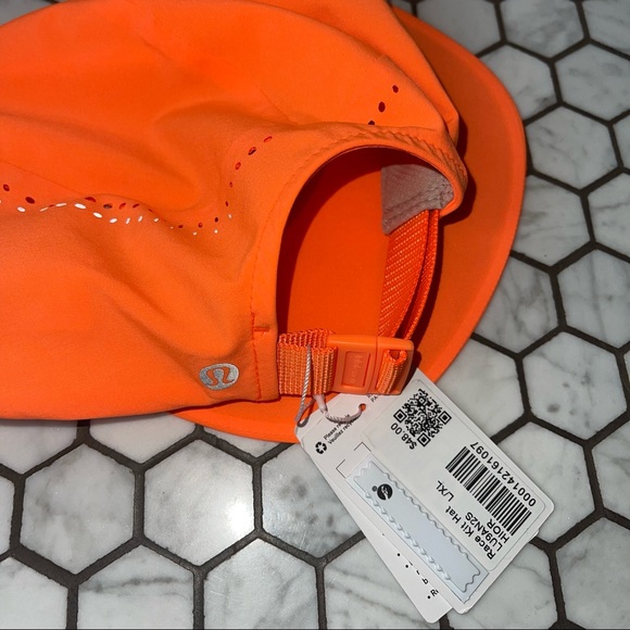 Lululemon Race Kit Hat Reflective Orange Size Large/XL - Picture 9 of 11